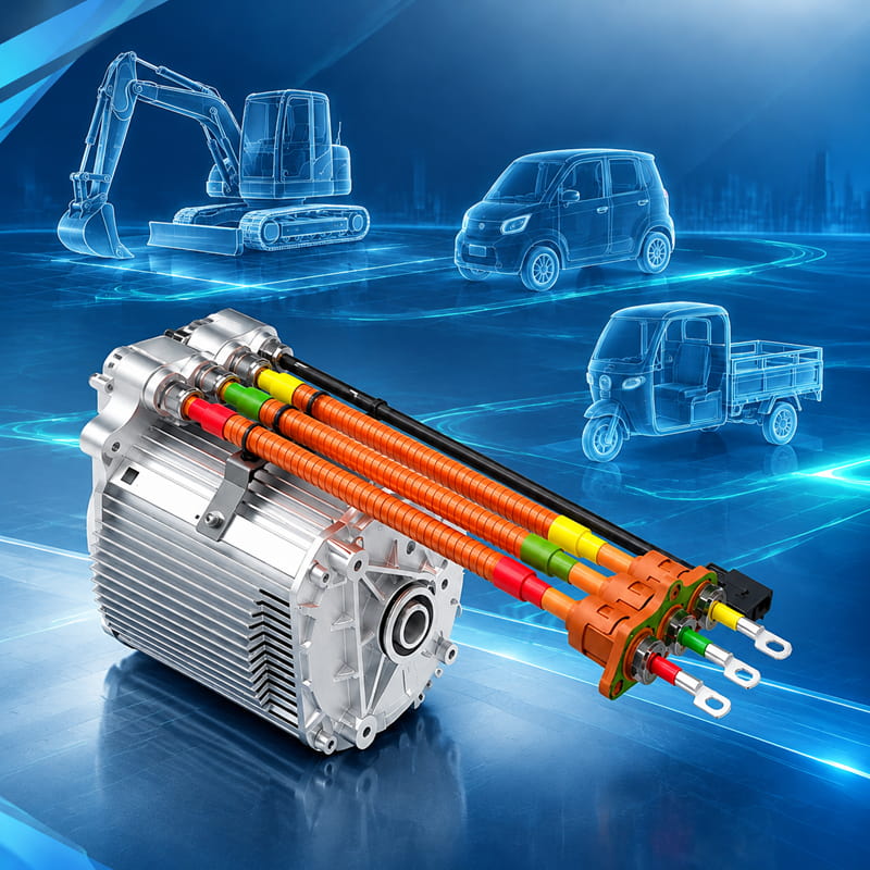 Moteur à enroulement linéaire ou moteur à enroulement circulaire : comment choisir pour un projet d’entraînement électrique d’engins de chantier ?